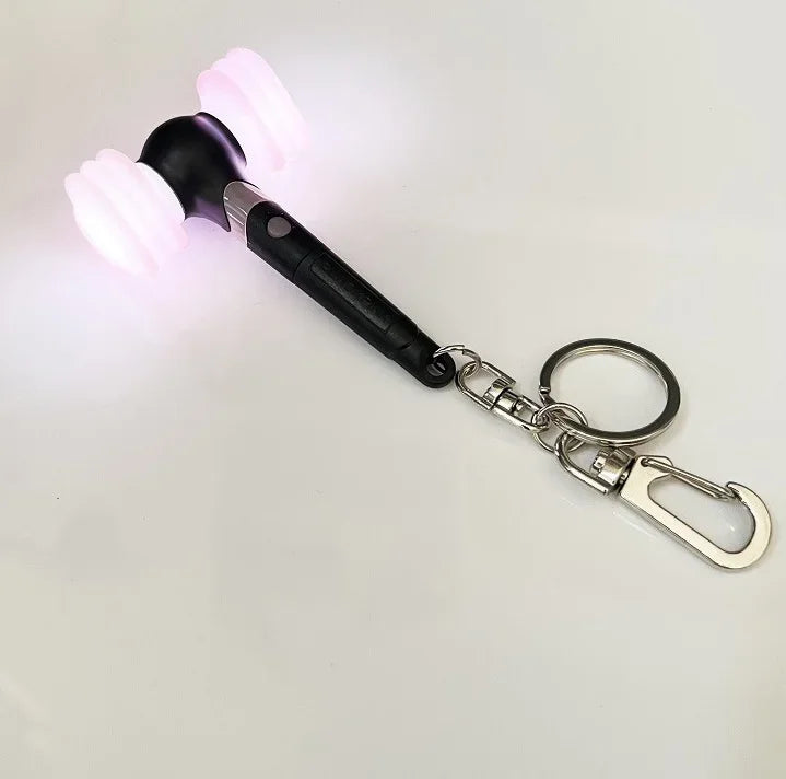 BLACKPINK Mini Light Stick Keychain Blink Hammer Keyring
