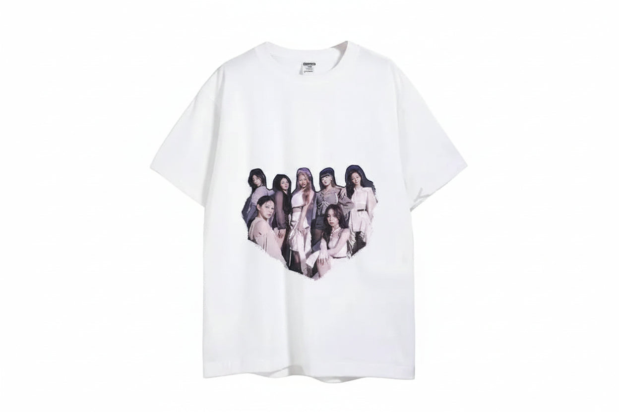 NMIXX Vintage Group T-Shirt K-Pop Graphic Tee