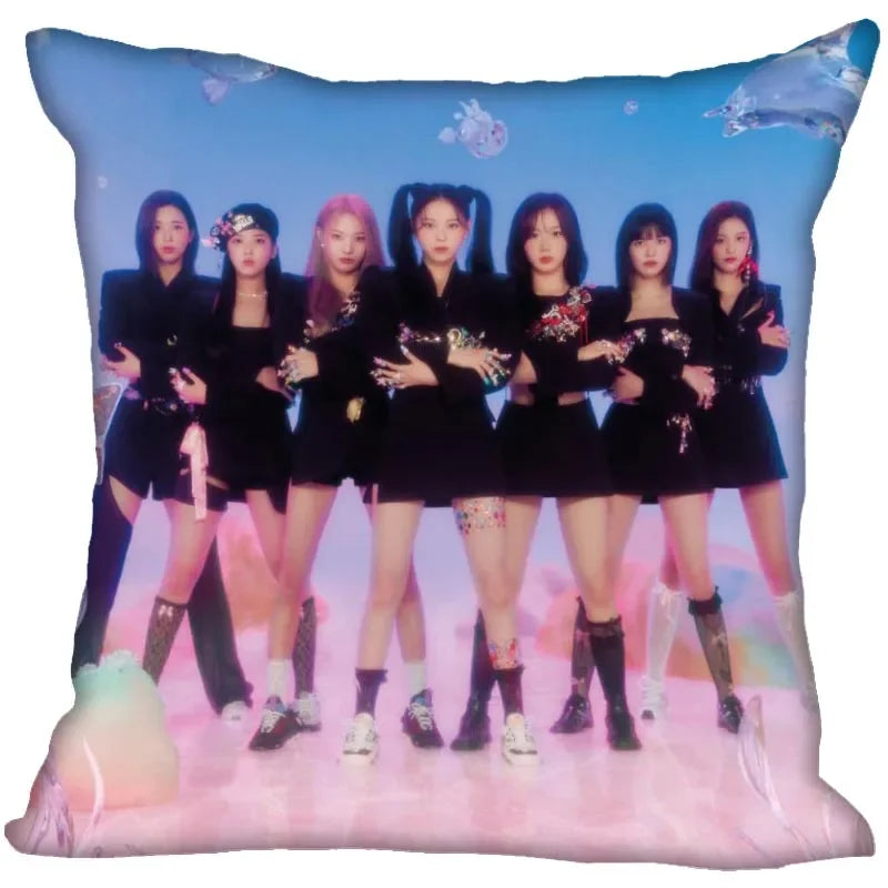 NMIXX K-Pop Throw Pillow Cover Decorative Cushion Case