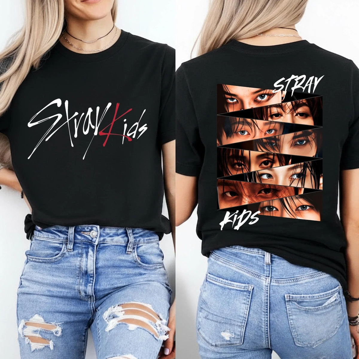 Stray Kids Members Photo Graphic T-Shirt