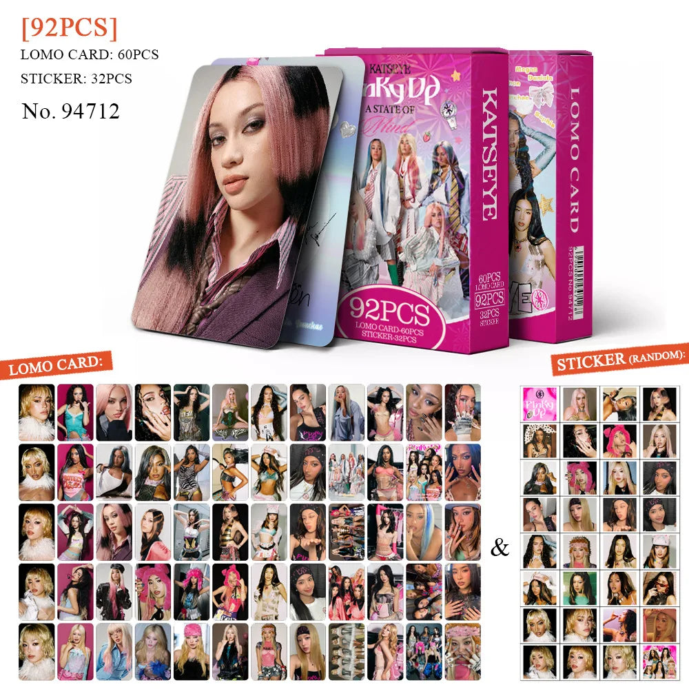 KATSEYE Pinky Up Version 92-Piece LOMO Photocard Set