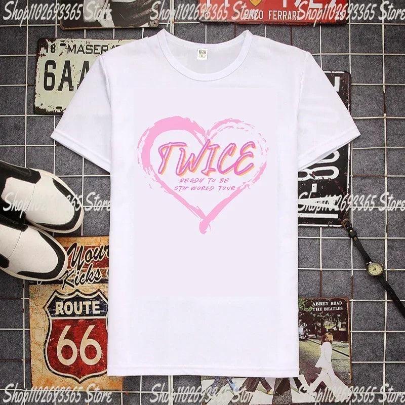 TWICE Ready To Be Heart Logo T-Shirt