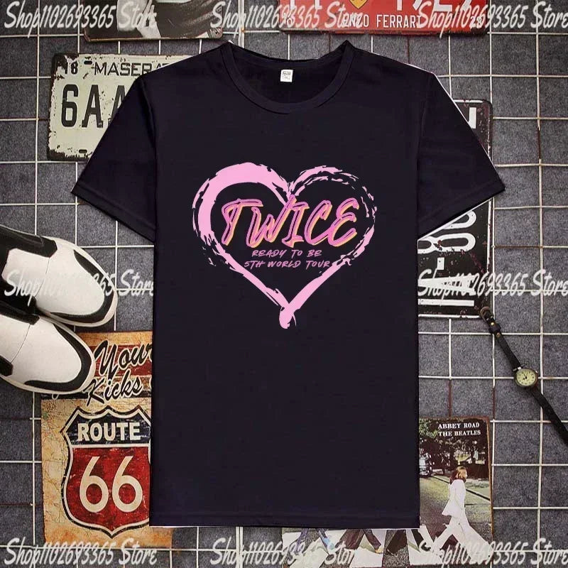 TWICE Ready To Be Heart Logo T-Shirt