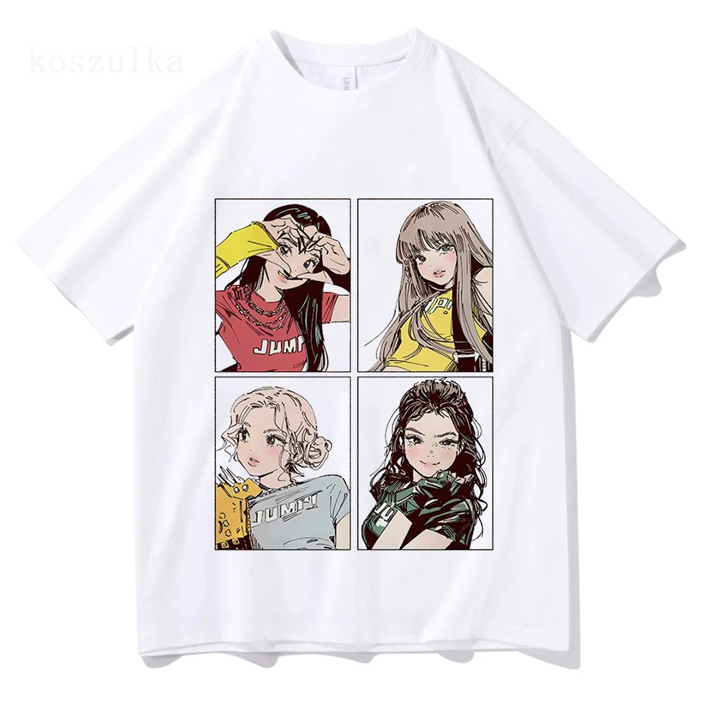 BLACKPINK JUMP Anime Graphic T-Shirt