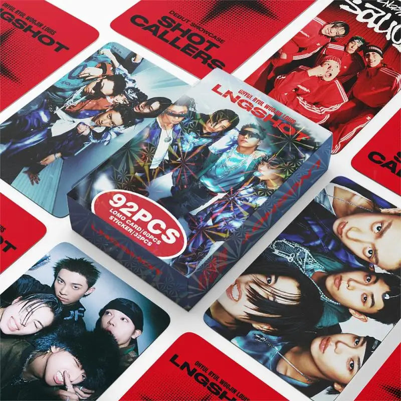 LNGSHOT Shot Callers 92pcs Lomo Card & Sticker Set