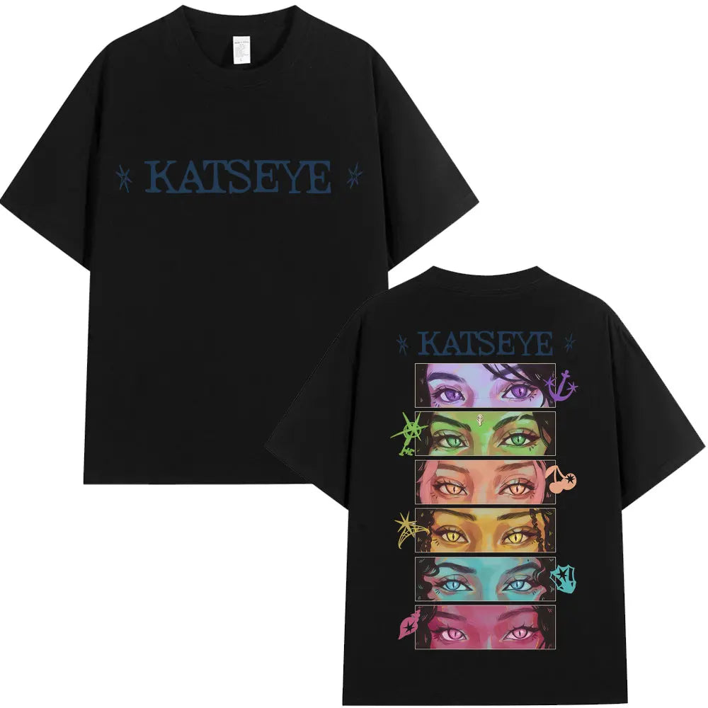 KATSEYE Eyes Graphic Oversized T-Shirt