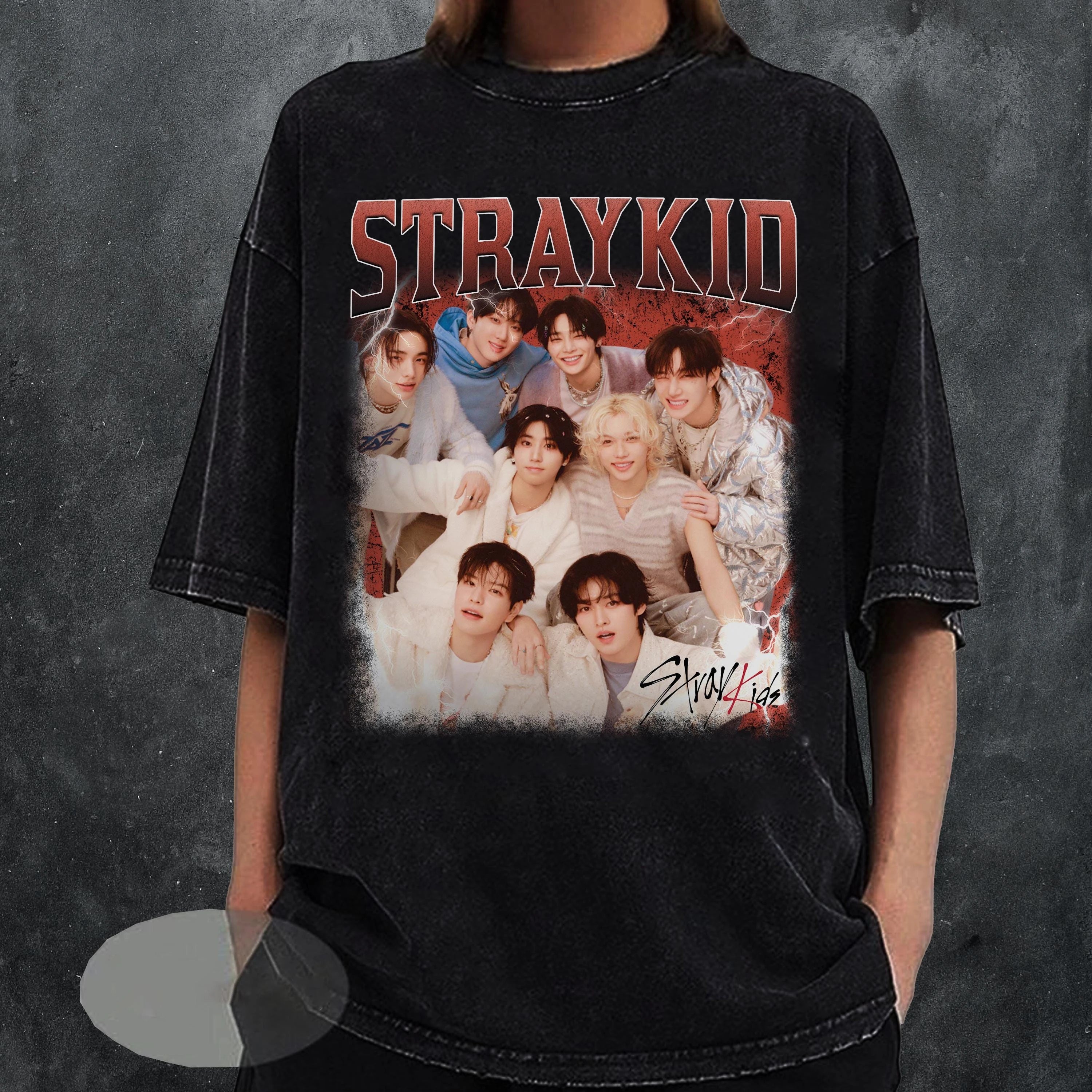 Stray Kids Vintage Group Photo T-Shirt