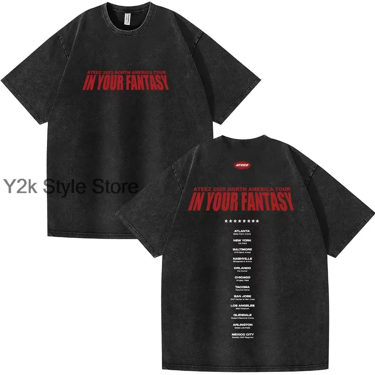 Ateez In Your Fantasy Tour T-shirt Fan Merch