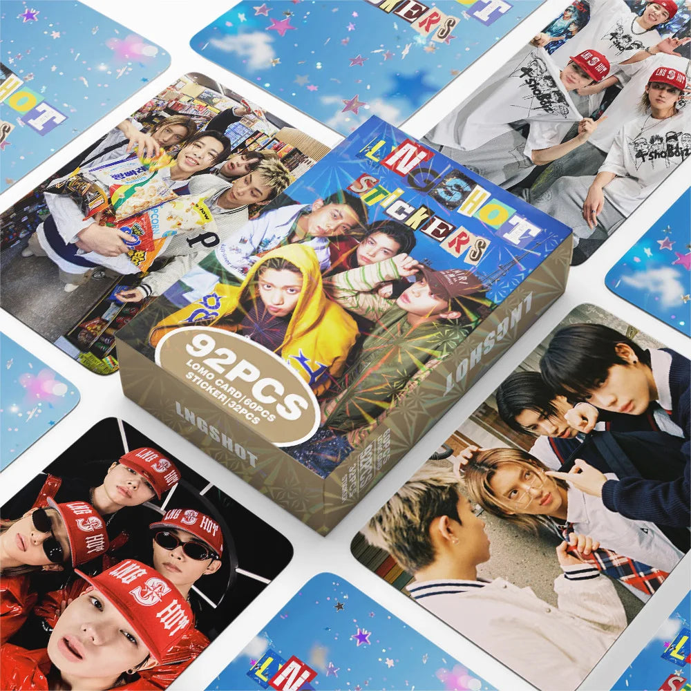 LNGSHOT Shot Callers 92pcs Lomo Card & Sticker Set