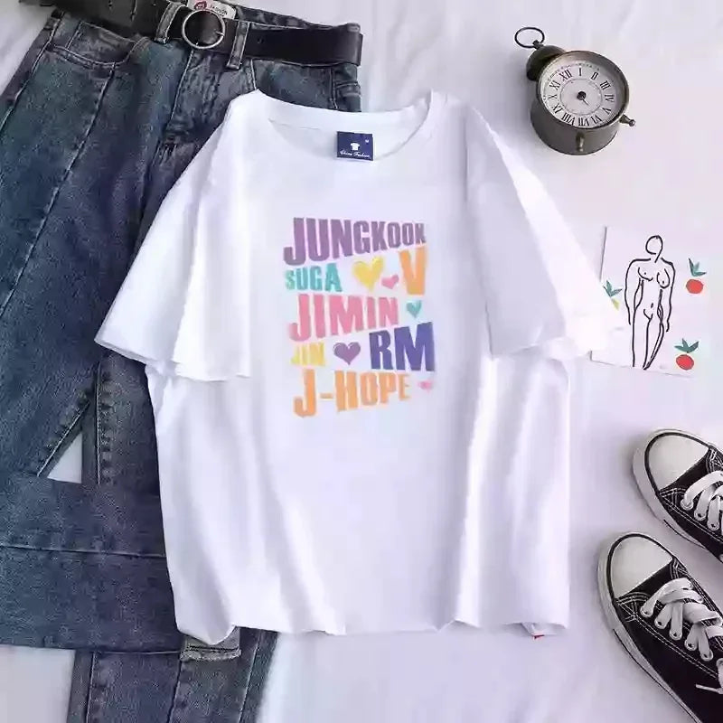 BTS Kpop Boy Group Graphic T-Shirt ARMY Fan Merch
