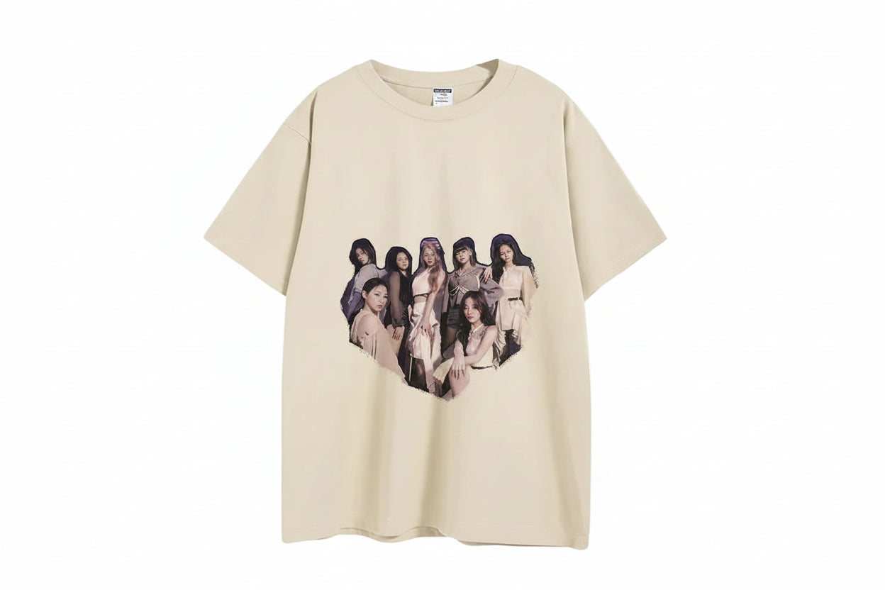 NMIXX Vintage Group T-Shirt K-Pop Graphic Tee